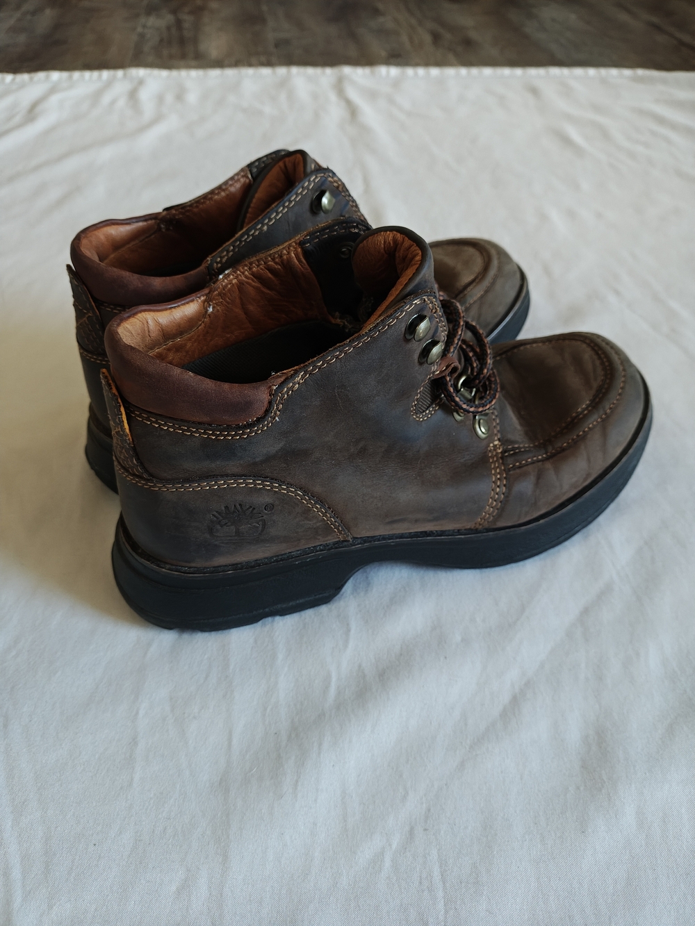 Timberland Brown Leather Casual Ankle Boots